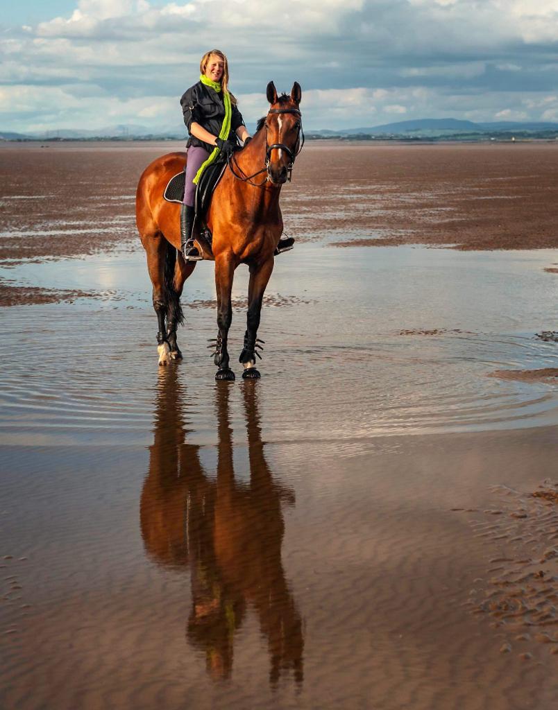 Caroline Cosh horse riding