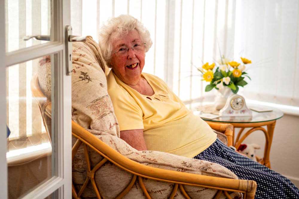 A happy, cared for & supported Clifton Homecare client