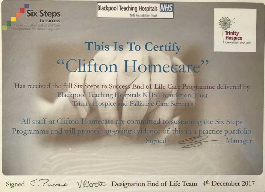 Six Steps Certification