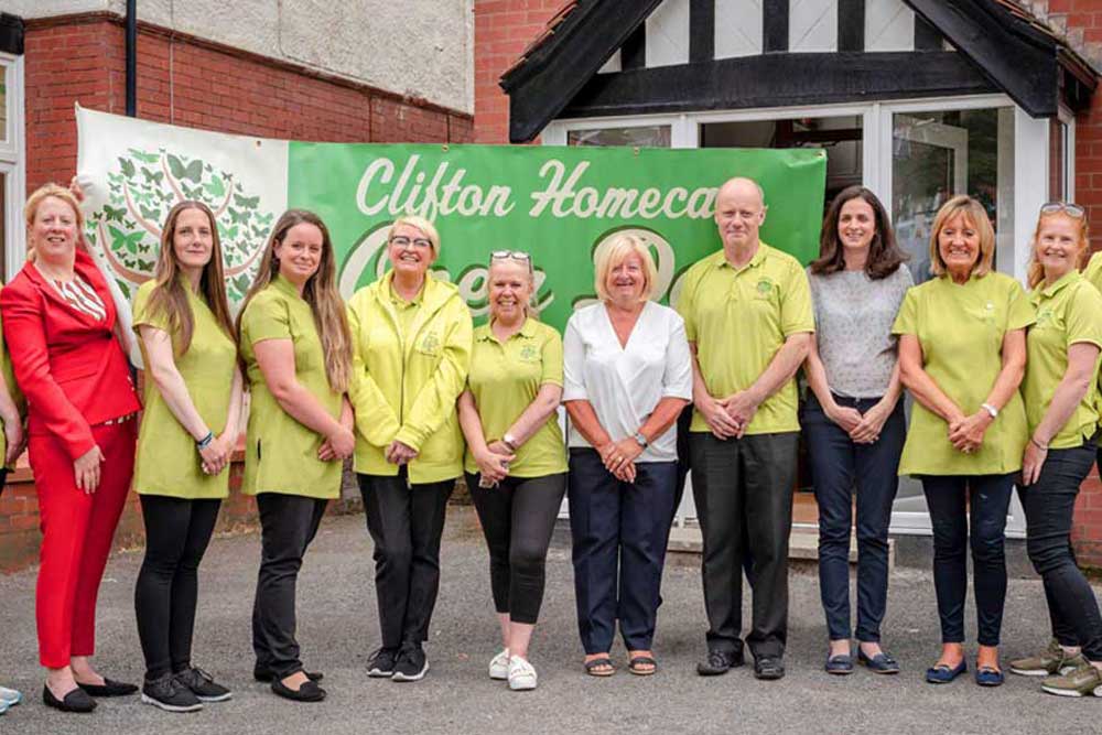 Some of our incredible team at Clifton Homecare